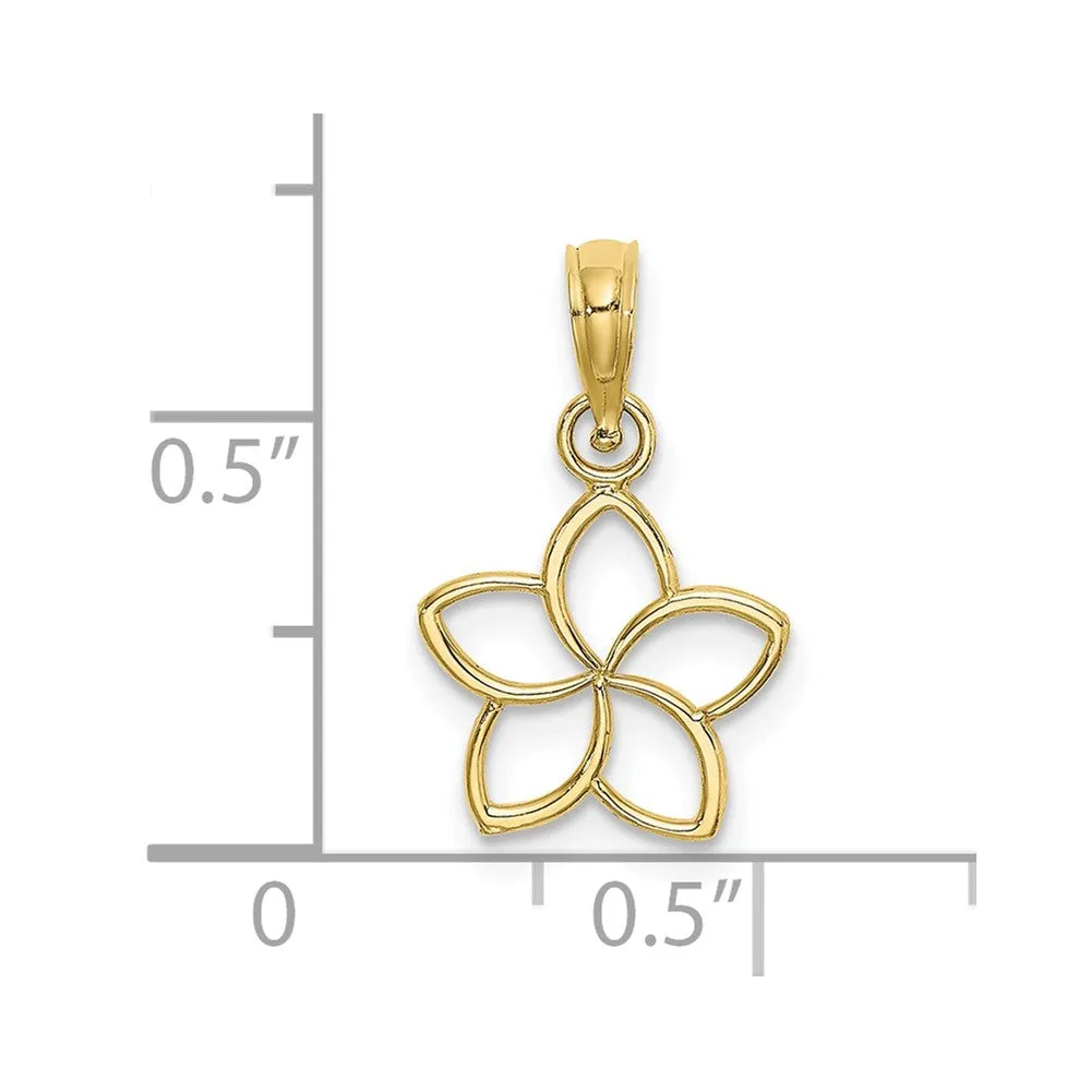 10k Cut Out Flower Charm