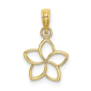 10k Cut Out Flower Charm