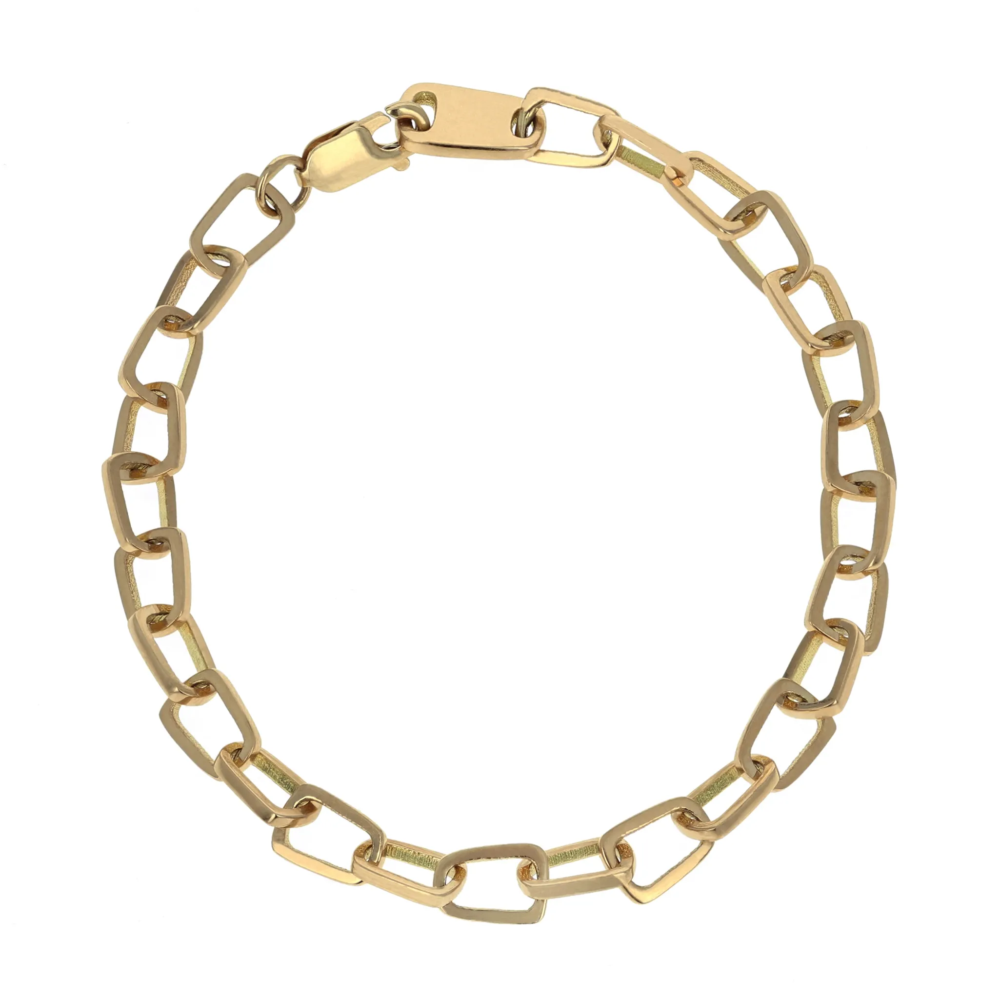 10kt Gold Pop Top Cut Out Bracelet