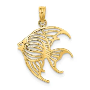14K Cut-Out Angelfish Charm