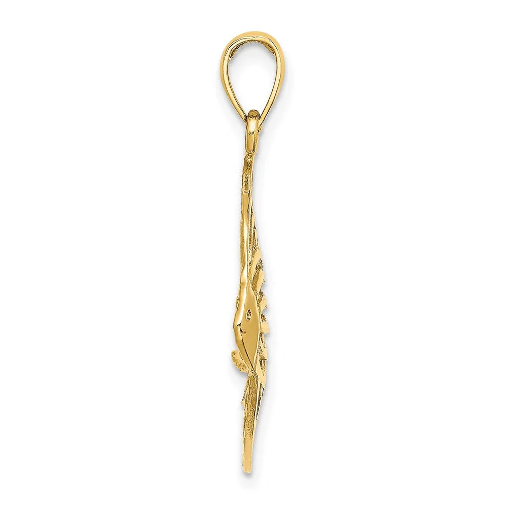 14K Cut-Out Angelfish Charm