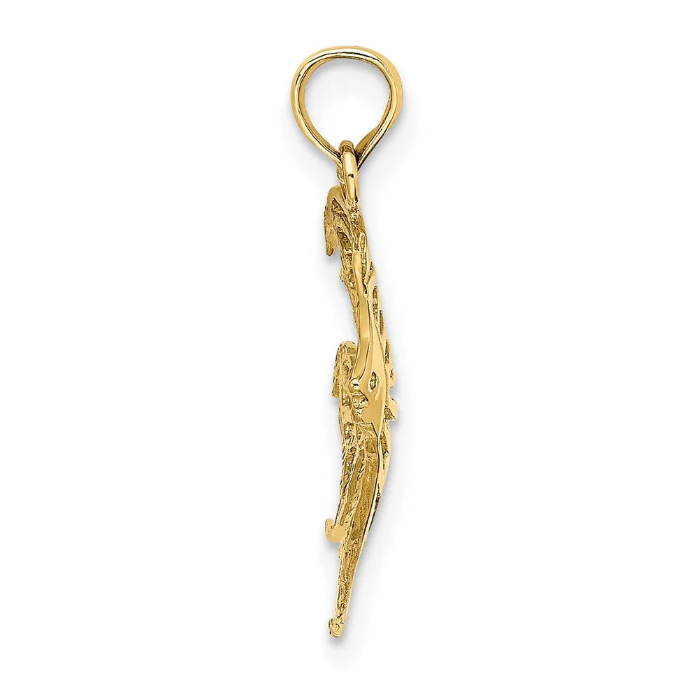 14K Cut-Out Angelfish Charm