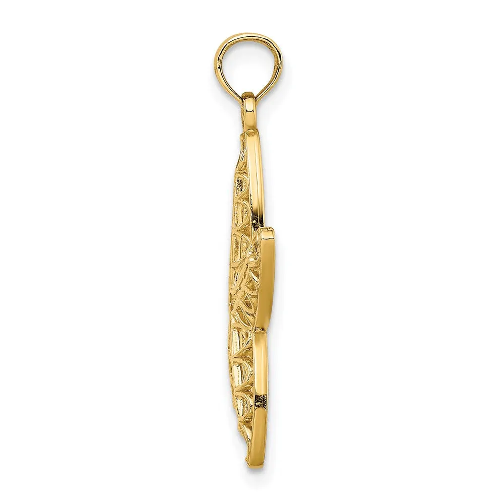 14K Cut-Out Starfish Charm