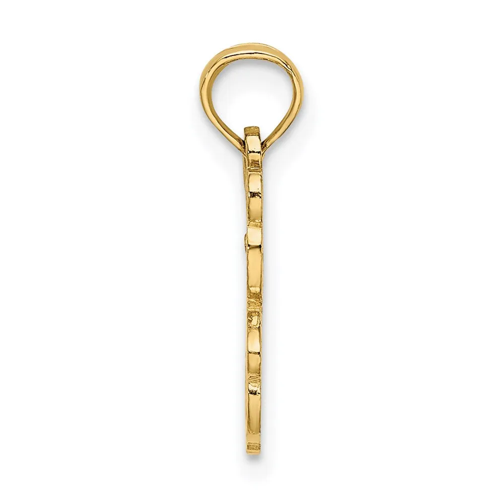 14K Cut out Teddy Bear Charm