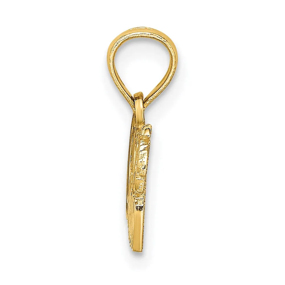14k I HEART CANCUN Cut-out Charm