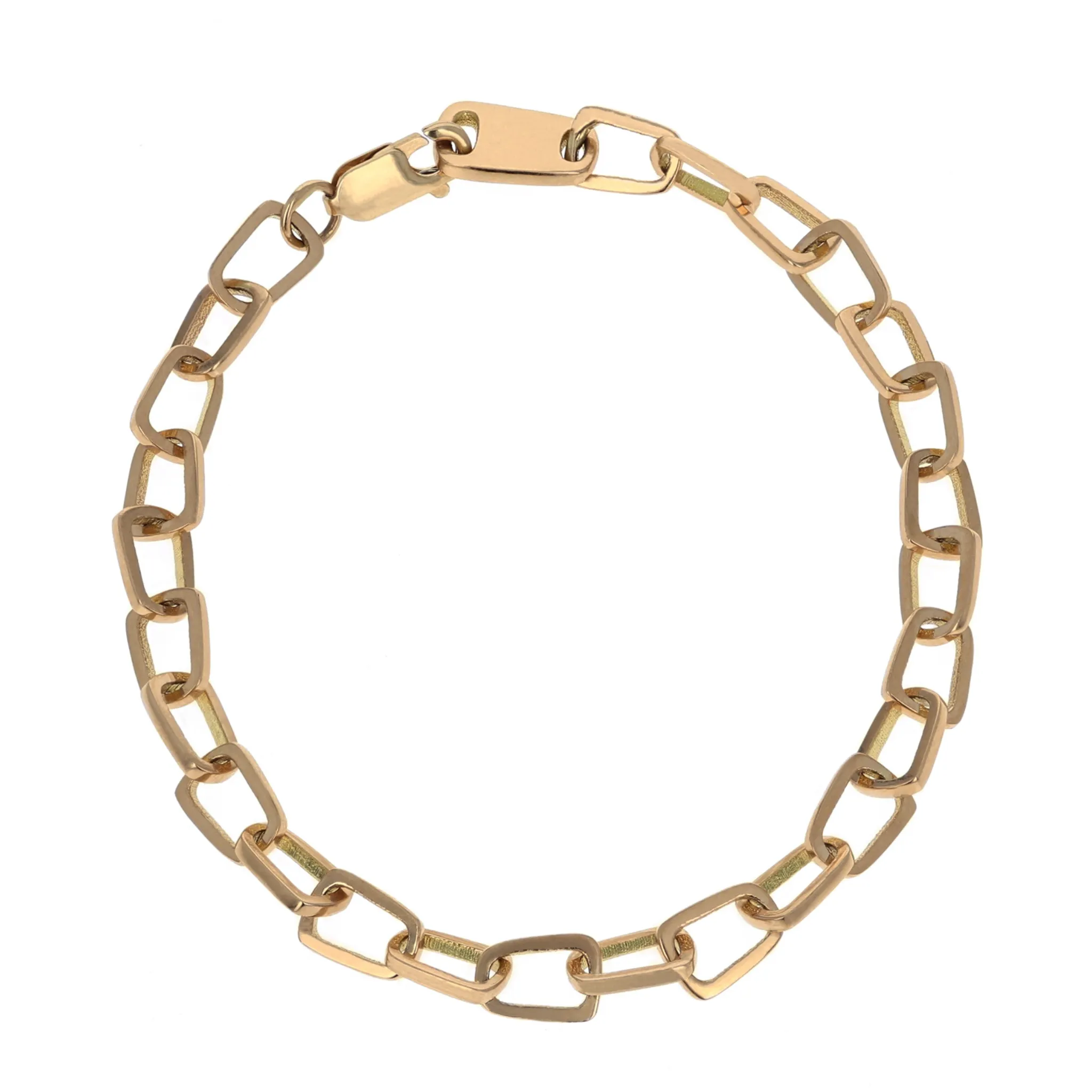 18kt Gold Pop Top Cut Out Bracelet