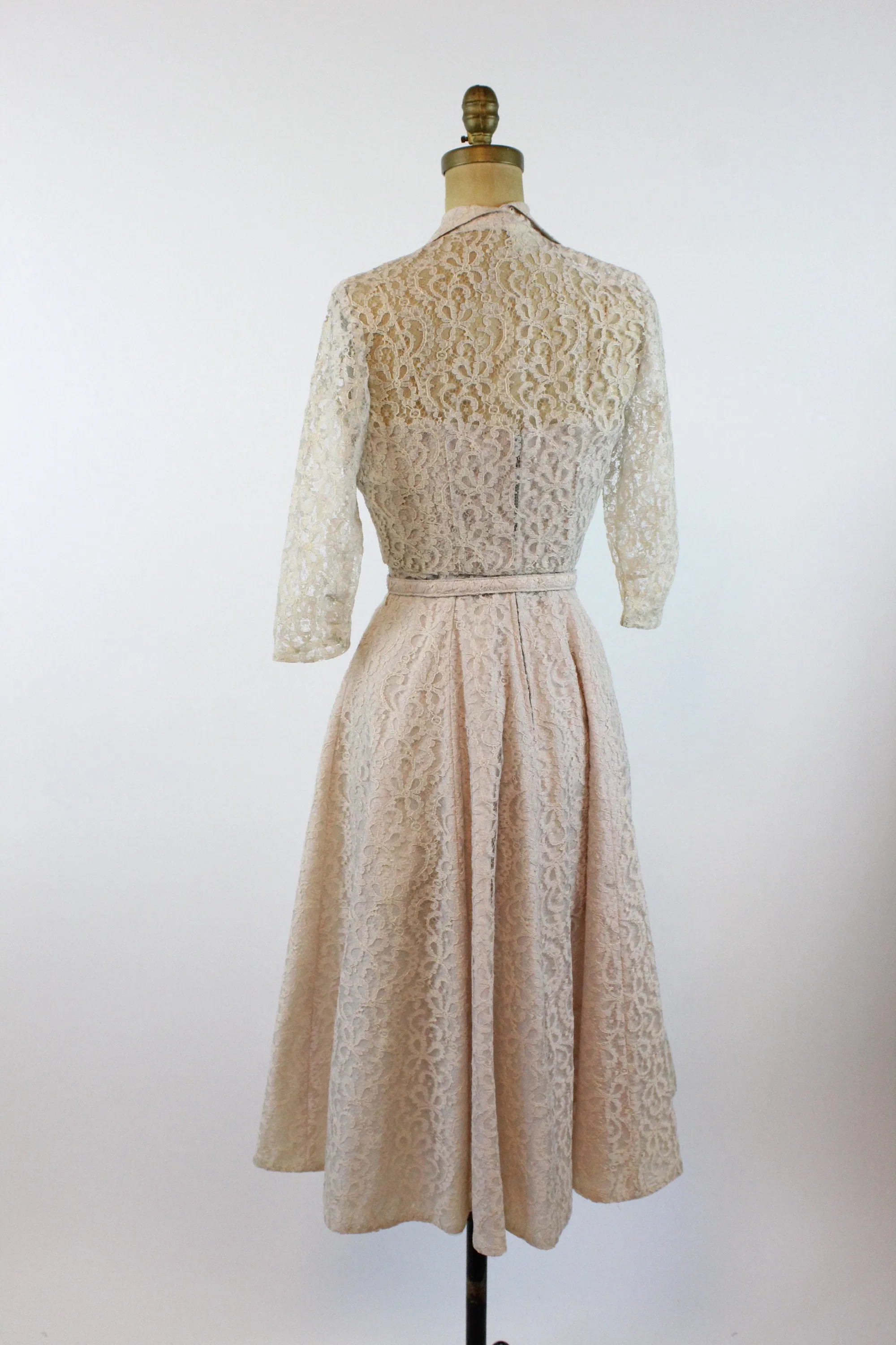 1950s LACE dress and BOLERO xs | new spring
