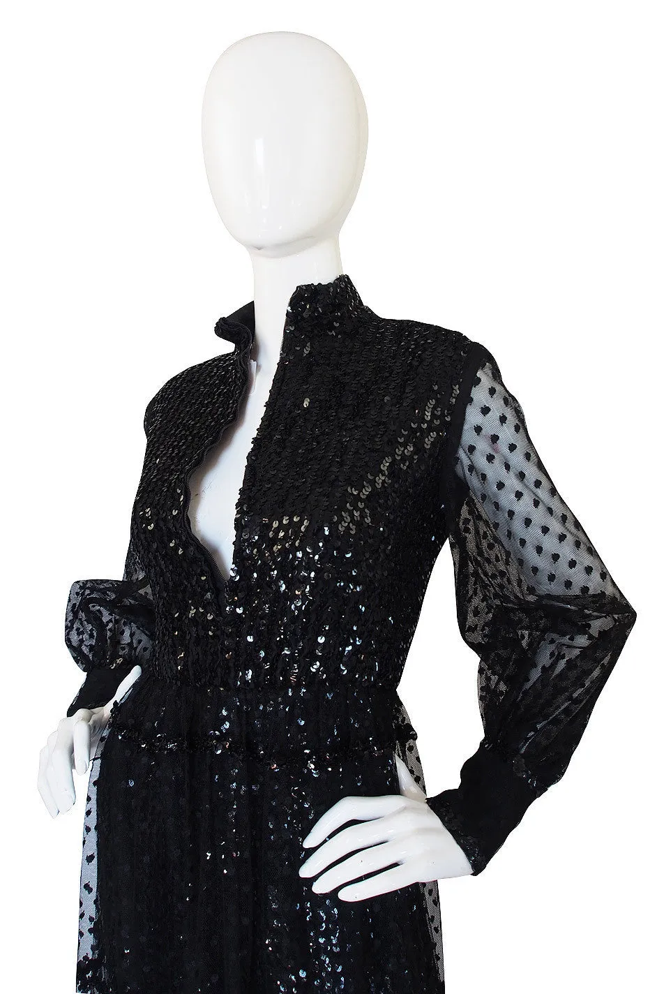 1960s Oscar De La Renta Sequin Jumpsuit