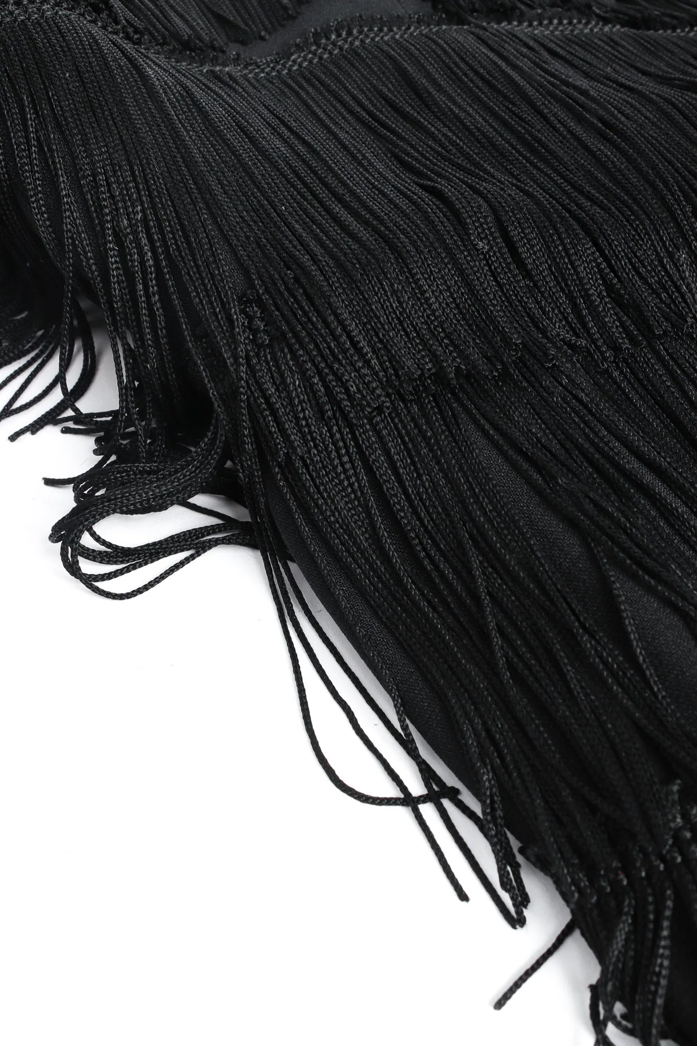 1990s Couture Fringe Flapper Dress