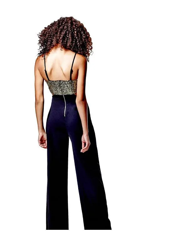(A) Guess Sequin Jumpsuit/ Woman's Designer Clothing