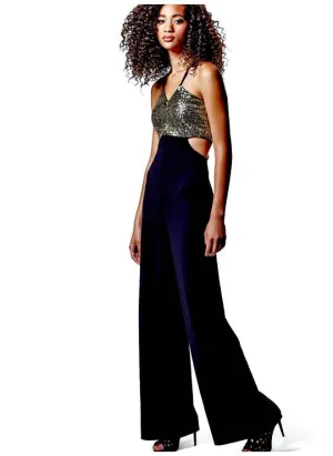 (A) Guess Sequin Jumpsuit/ Woman's Designer Clothing