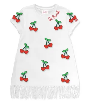 Abbey Cherry Fringe Dress