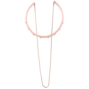 Acacia Baguettes Necklace - Pinkgold