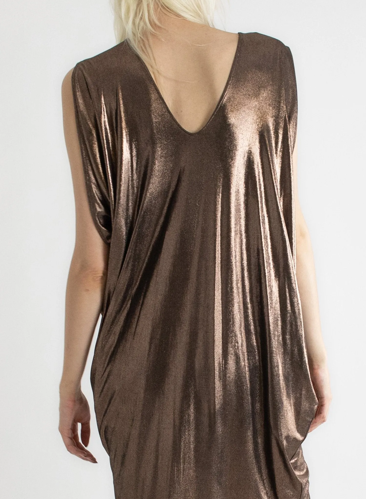 Airflow Gown - Gold Liquid
