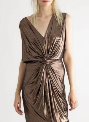 Airflow Gown - Gold Liquid
