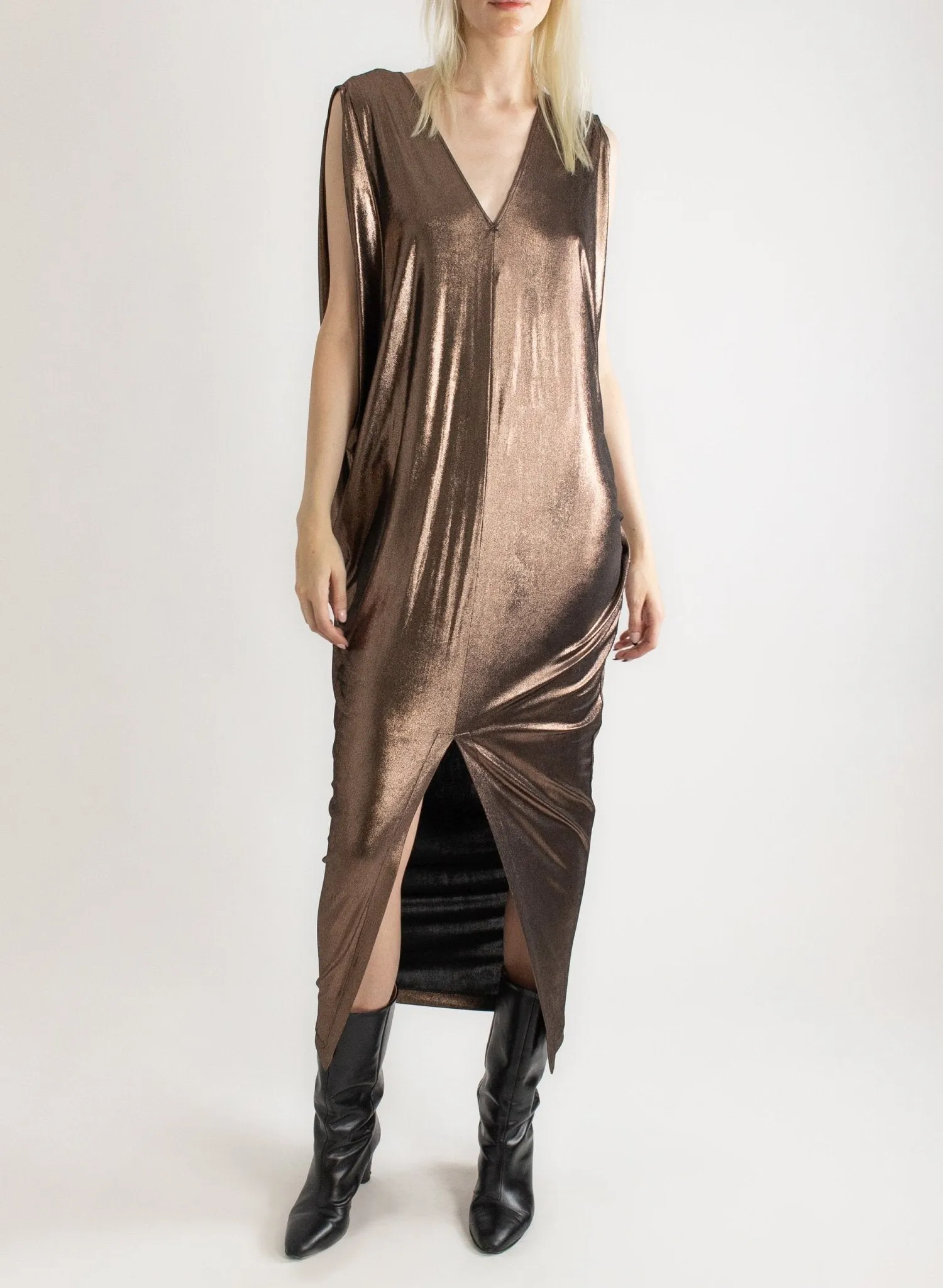 Airflow Gown - Gold Liquid