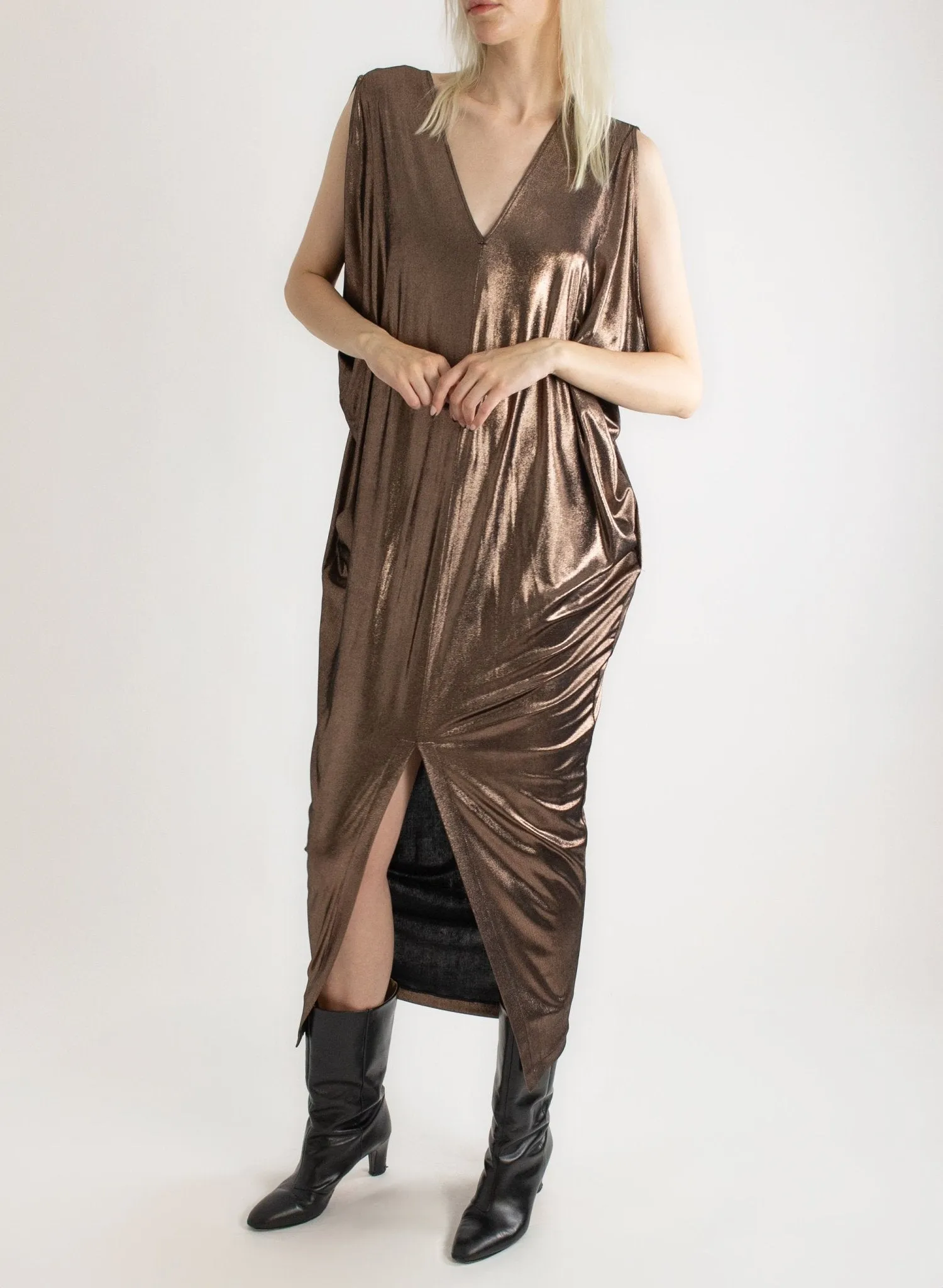Airflow Gown - Gold Liquid