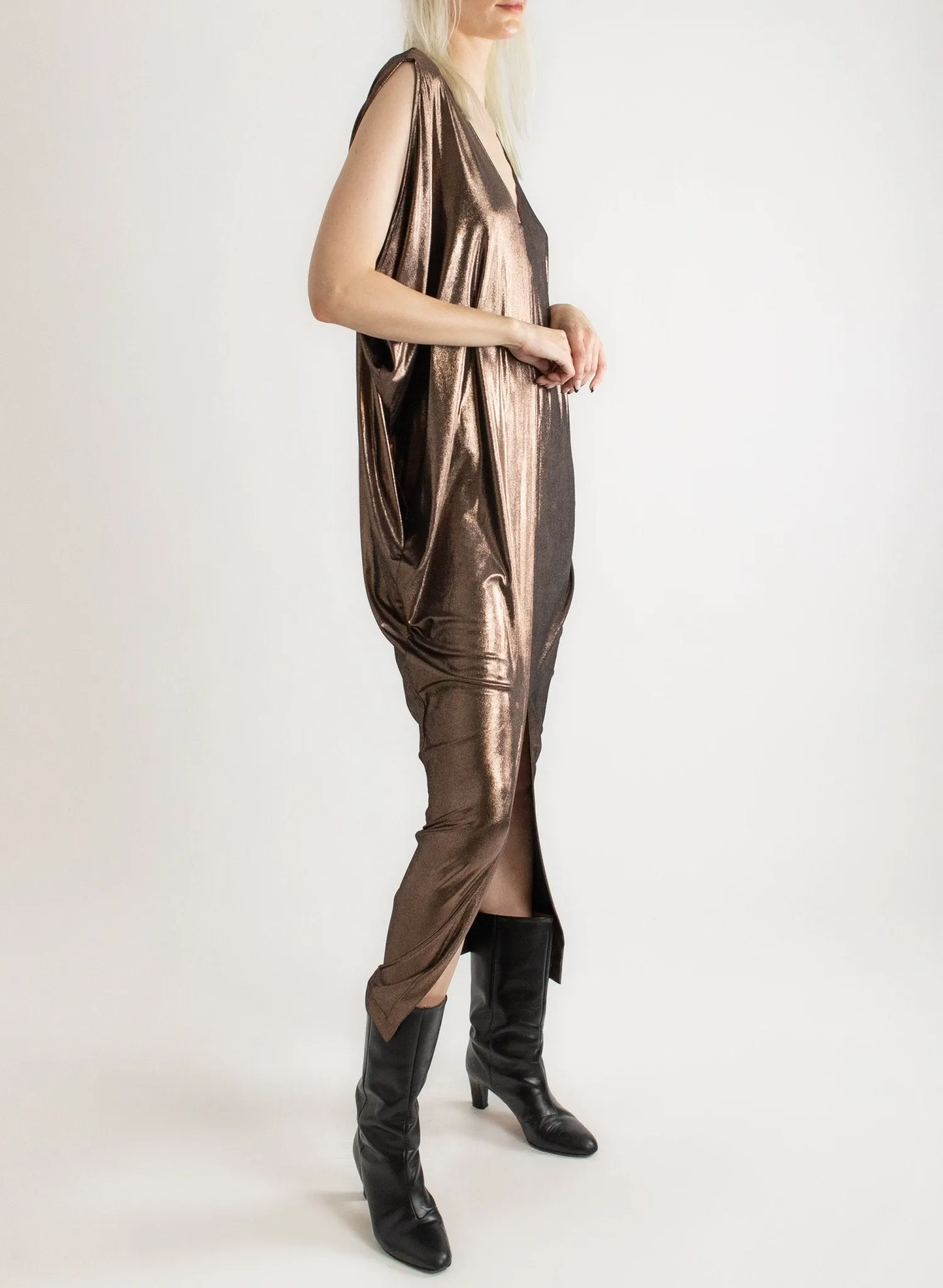 Airflow Gown - Gold Liquid