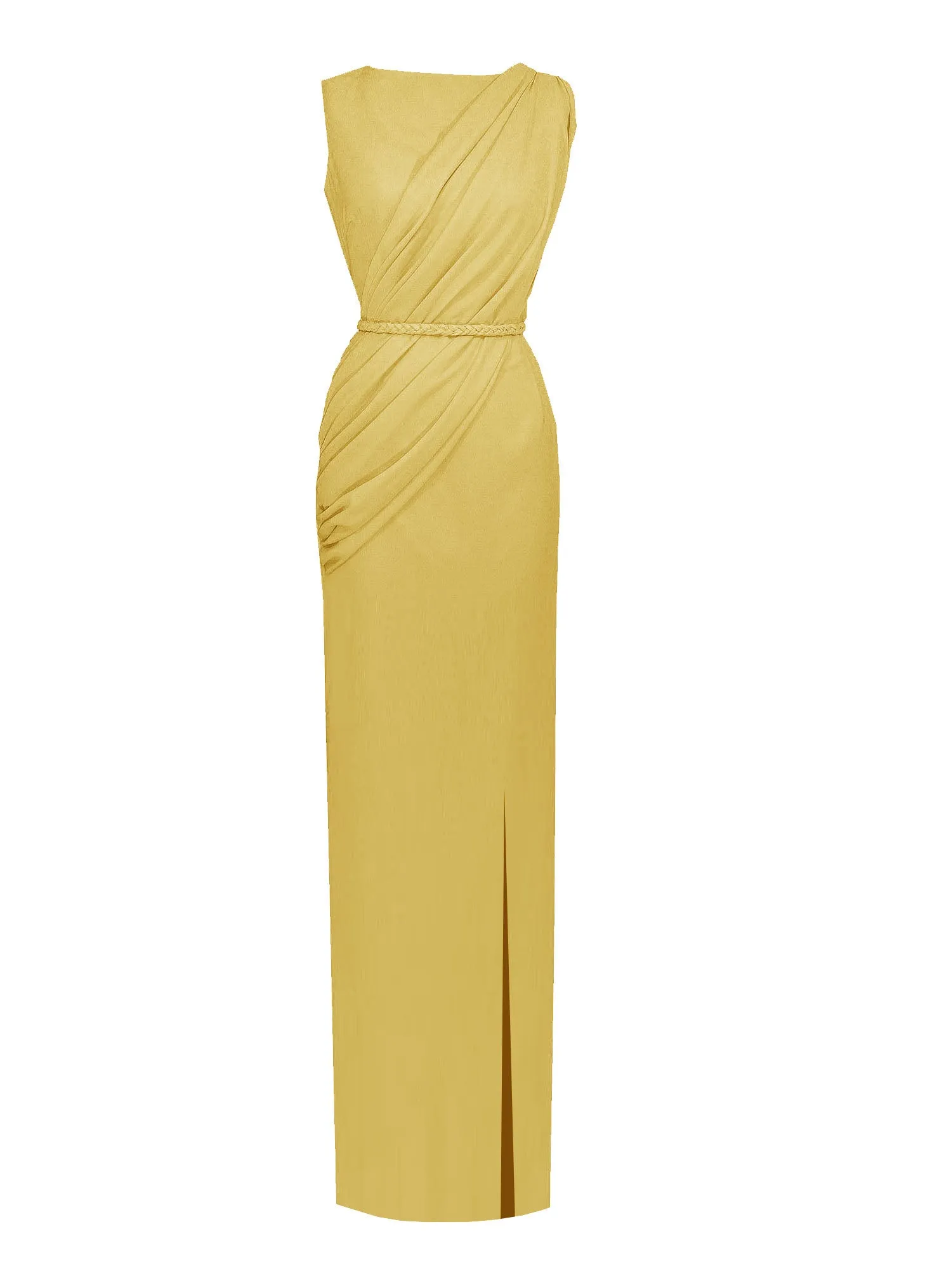 Alexia Draped Column Gown - All Colors