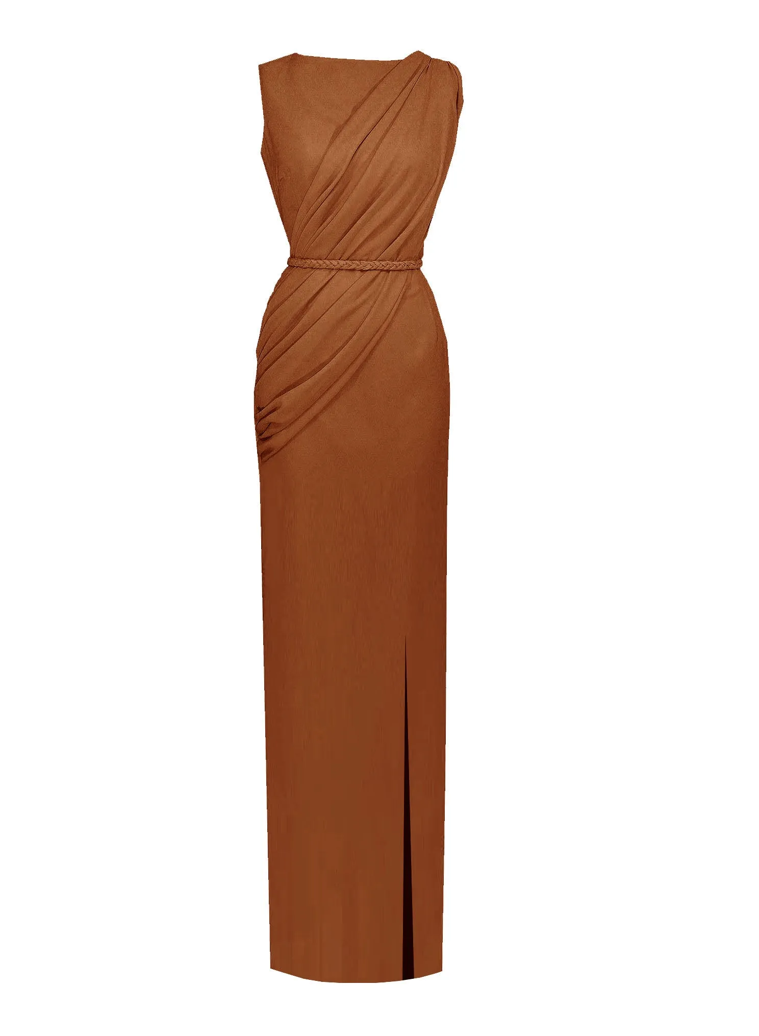 Alexia Draped Column Gown - All Colors