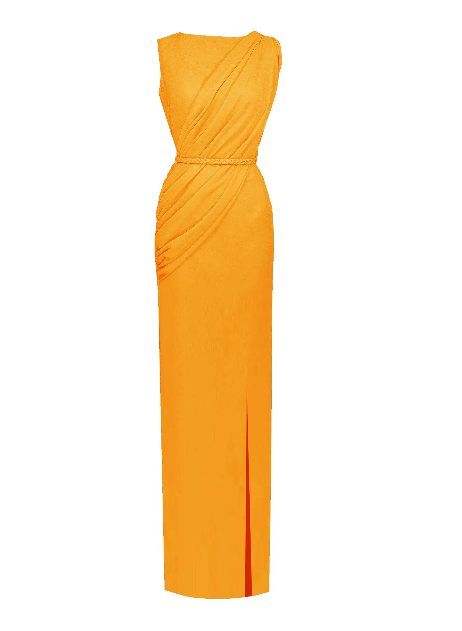 Alexia Draped Column Gown - All Colors