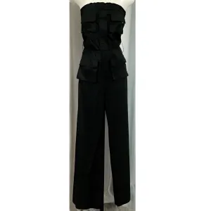 ALICE   OLIVIA Black Strapless Jumpsuit Size 2
