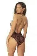 Allison All Over Lace Plunge Teddy
