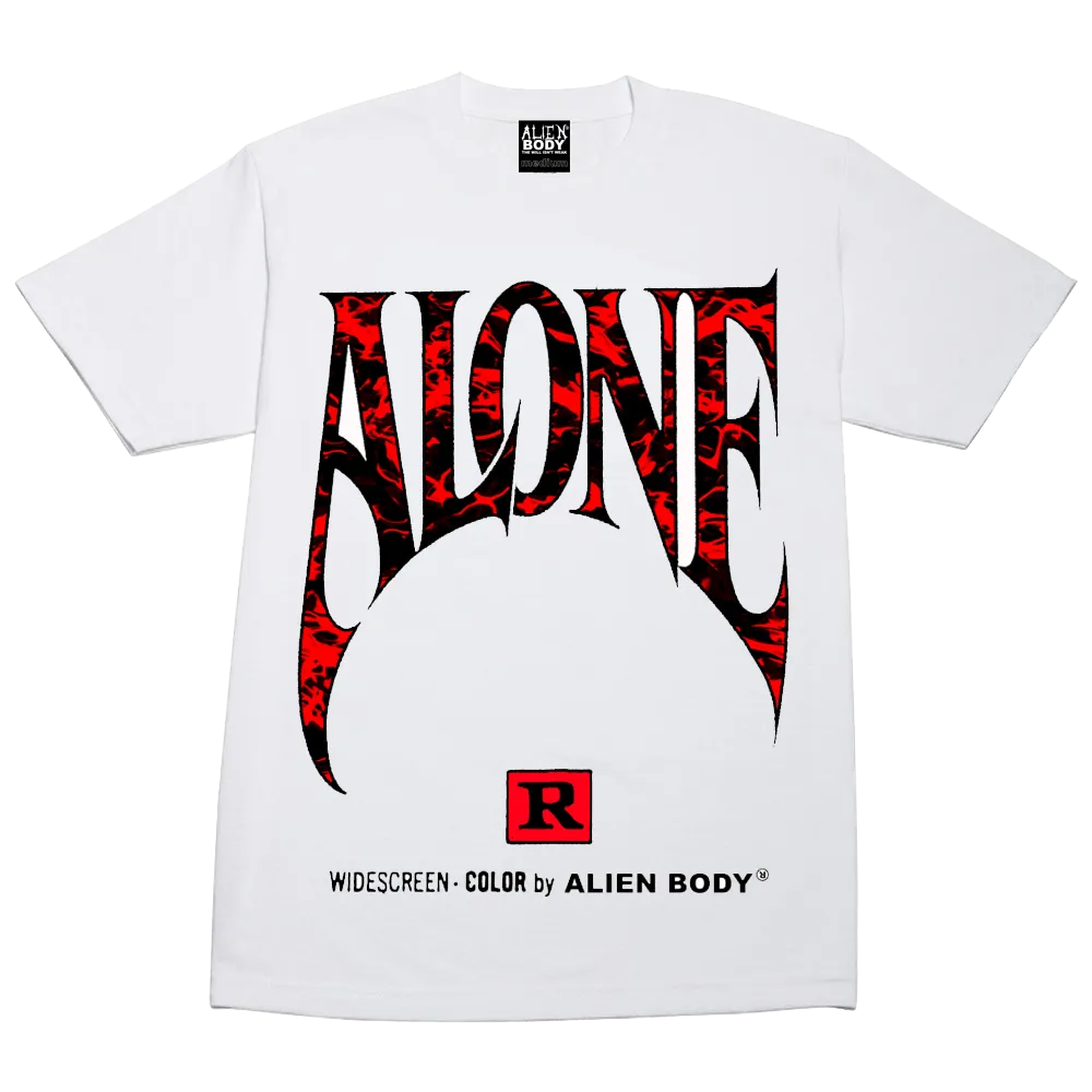 ALONE TEE WHITE