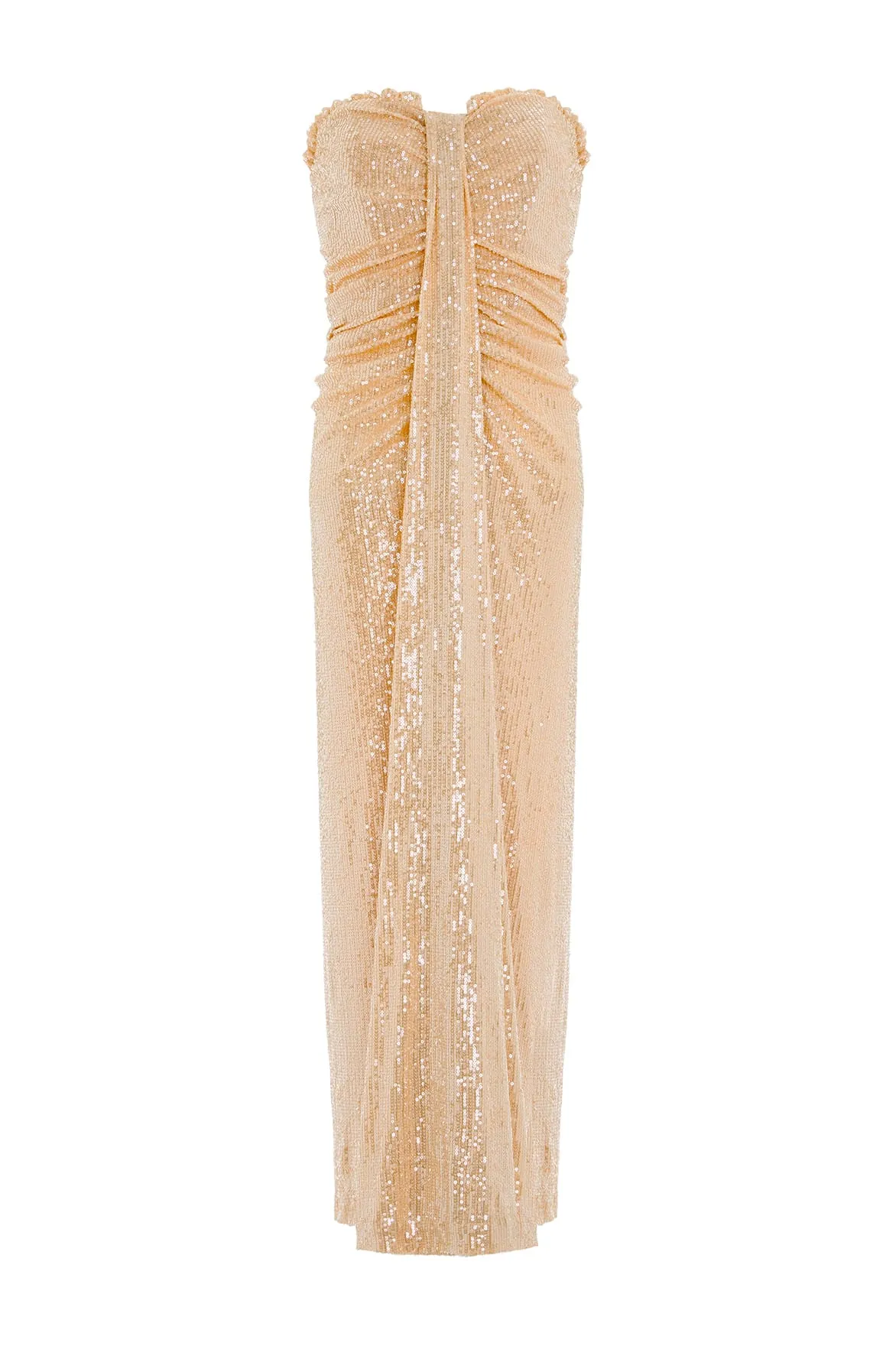 Amora Strapless Ankle Gown