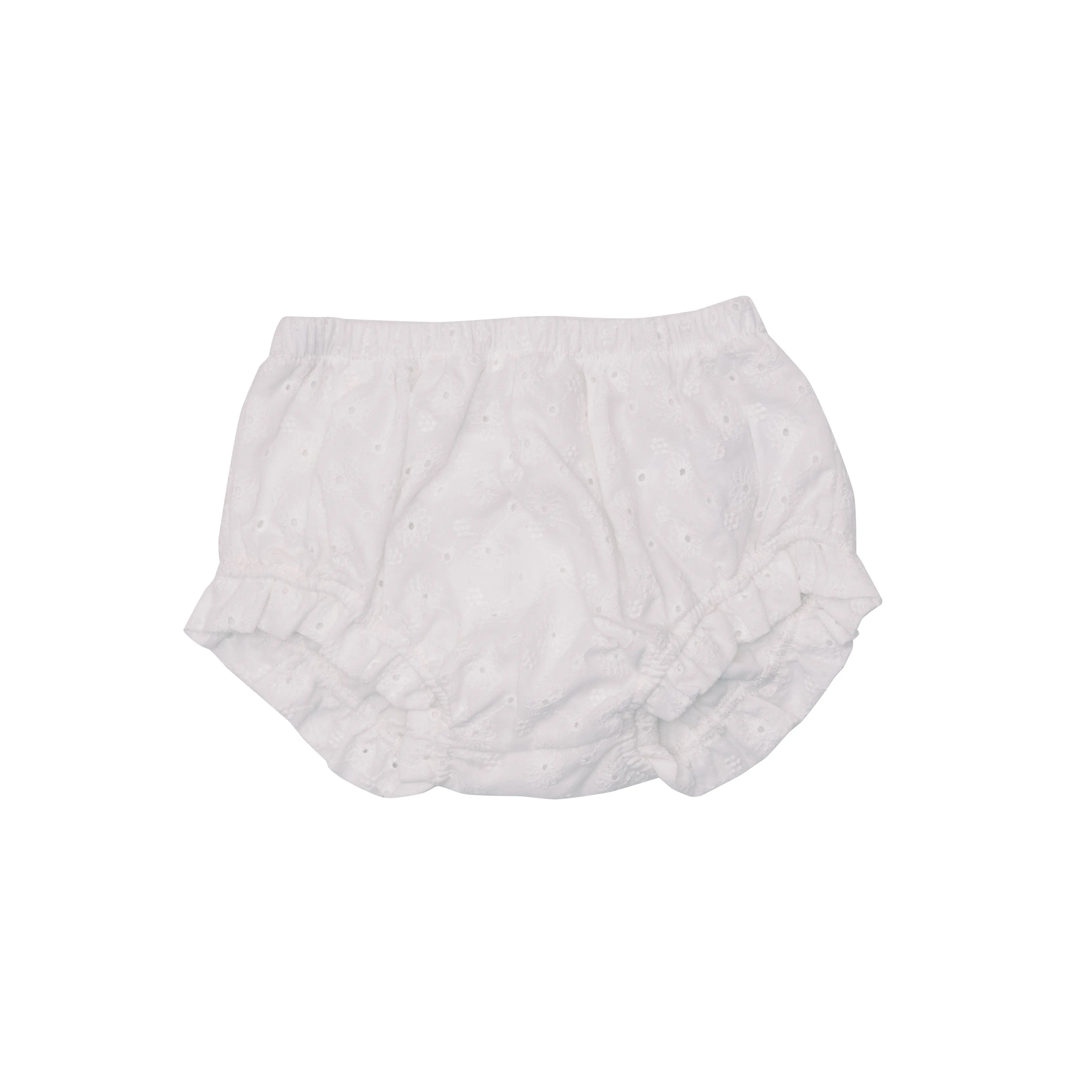 Angel Dear Eyelet White Wrap Ruffle Top & Ruffle Leg Diaper Cover Set