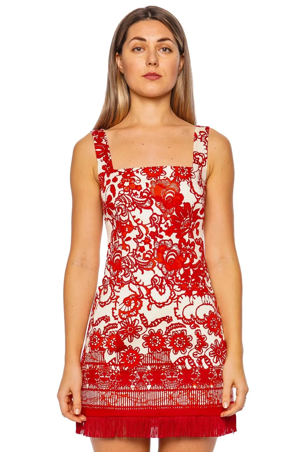 Anna Beaded Fringe Mini Dress