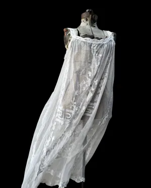 Antique Tambour Lace Handmade Dress