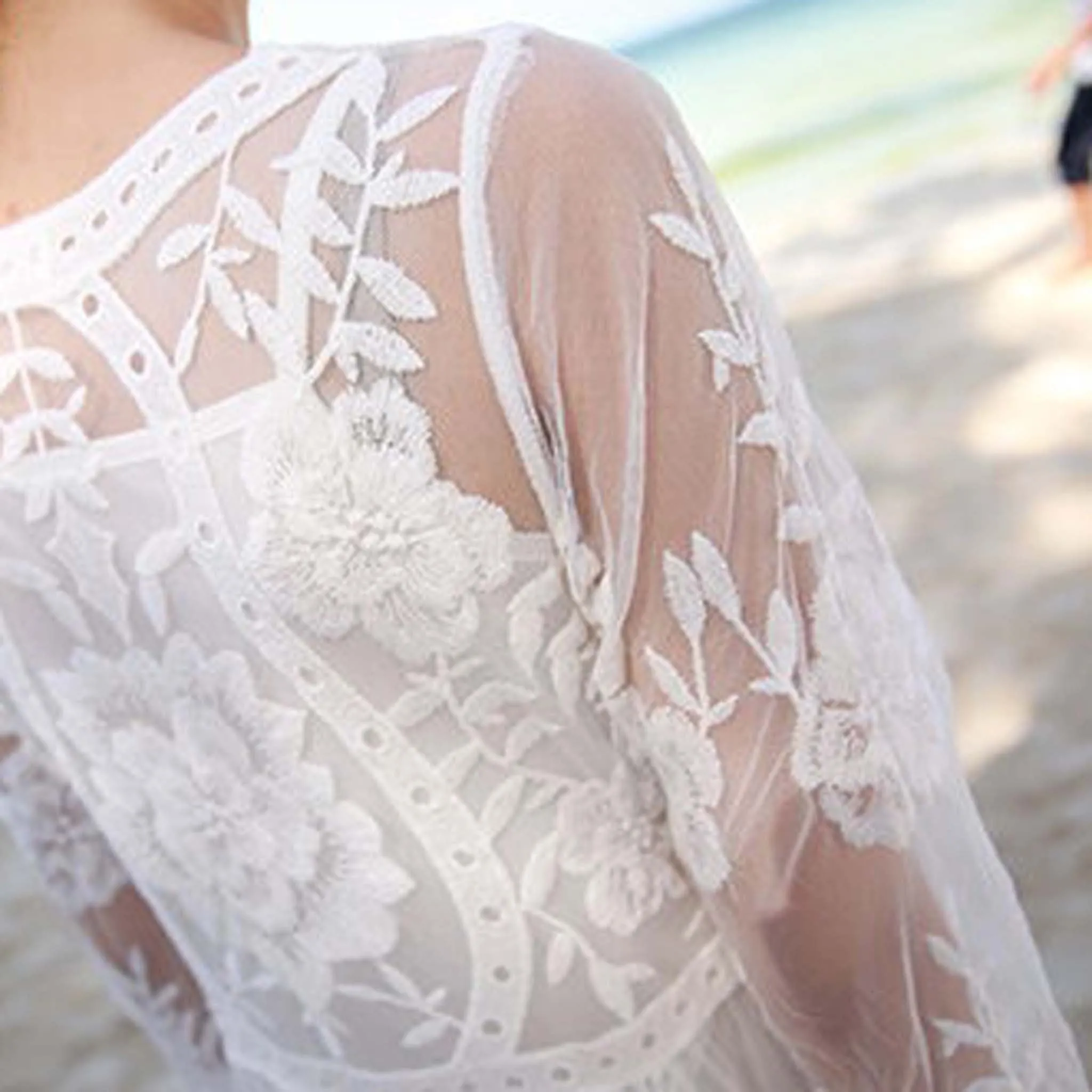 Aster Sky Lace Dress