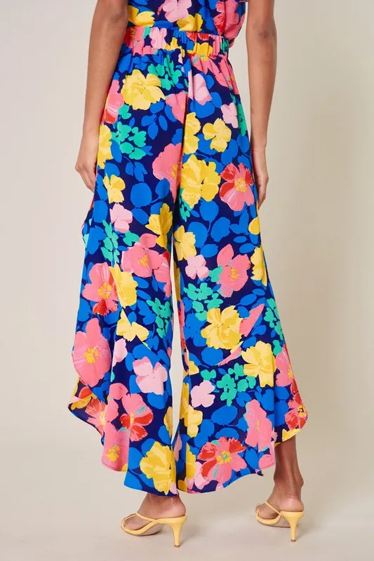 Asymmetrical Ruffle Pants