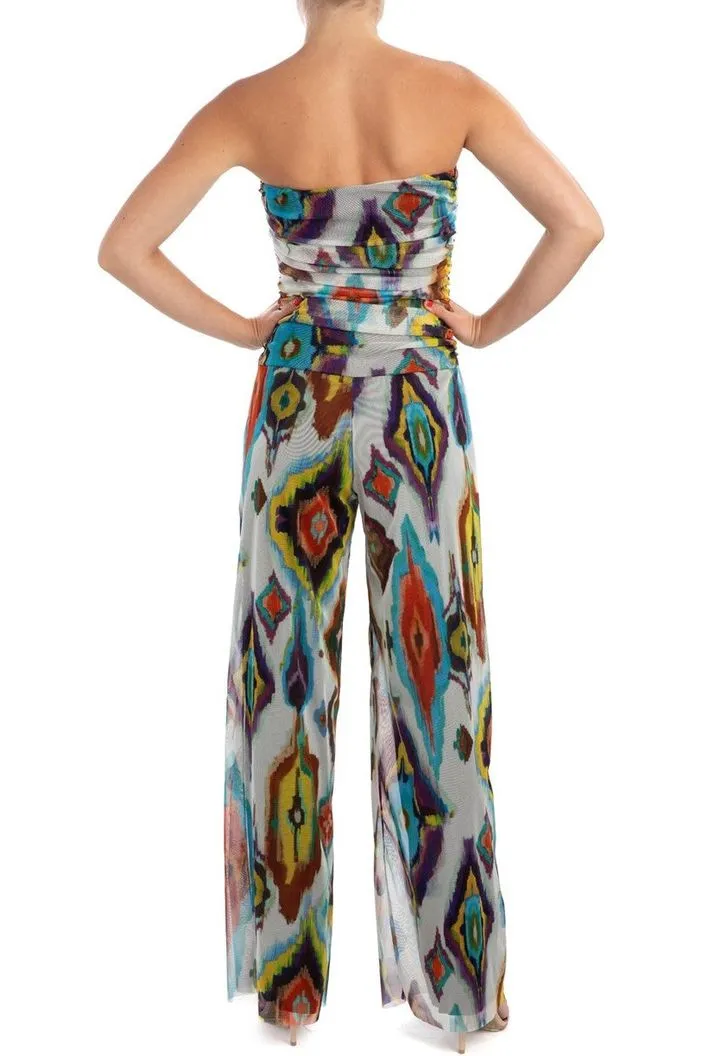 AZTEC Strapless Ruched Bodice Jumpsuit