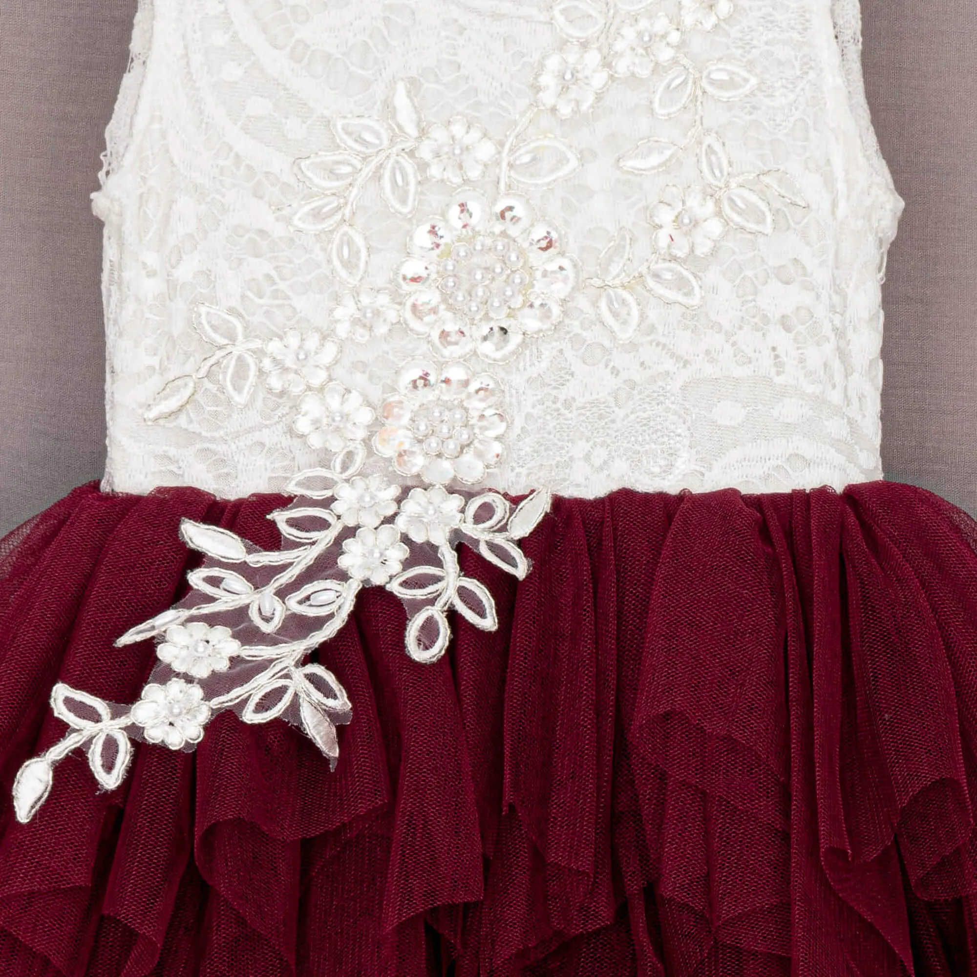 Baby Boho Dreams Dress - Wine Red
