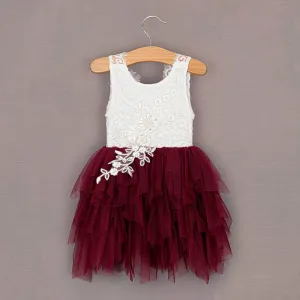 Baby Boho Dreams Dress - Wine Red