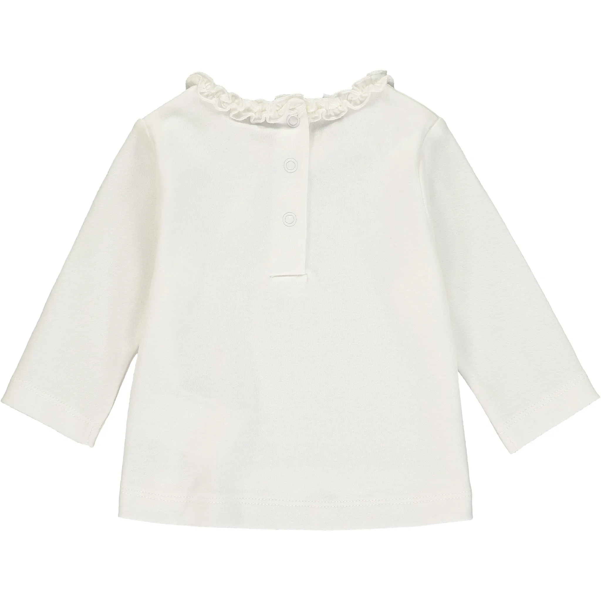 Baby Girls Ivory Cotton Top