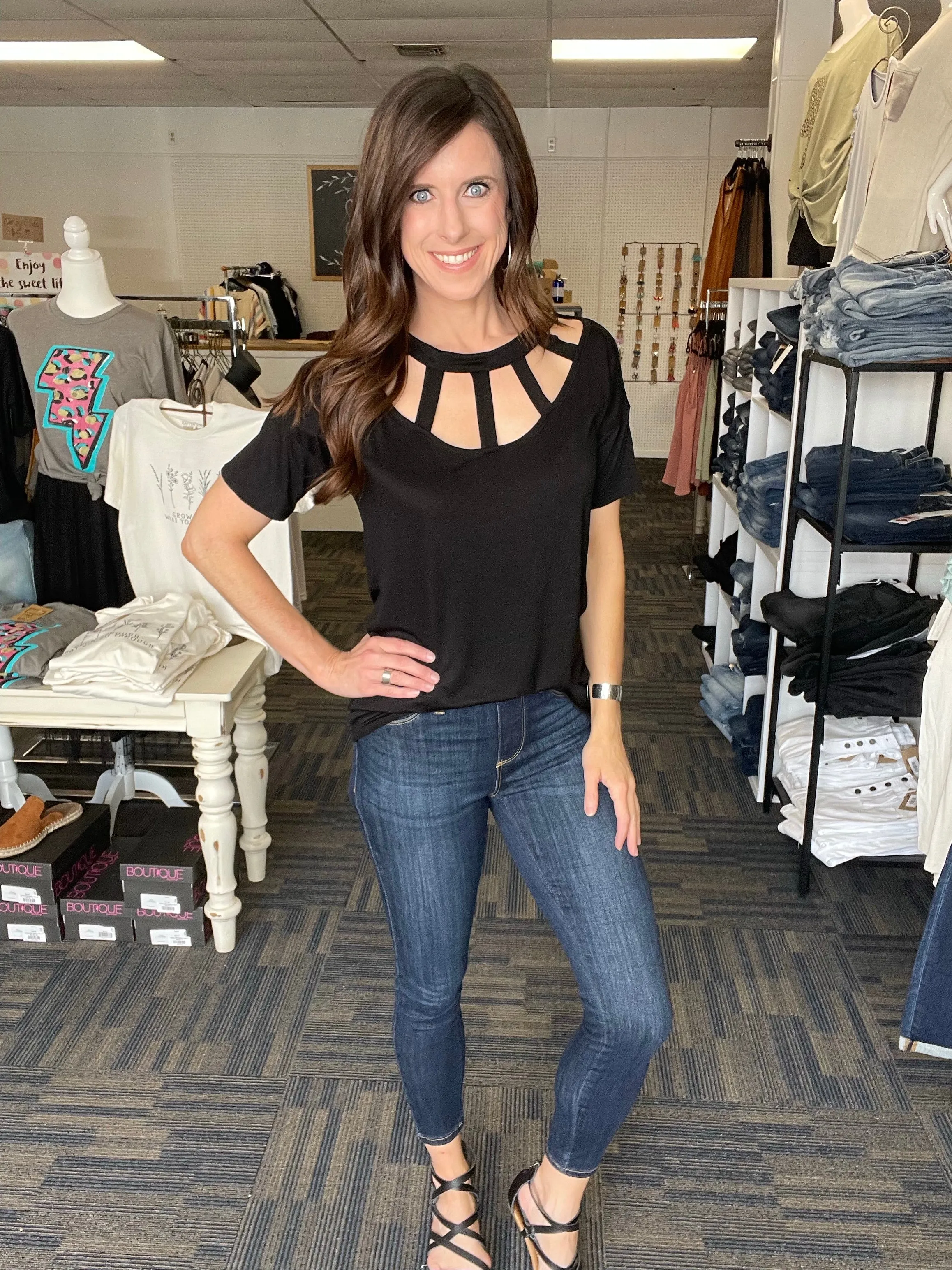 Basic Top With Cut Out Front