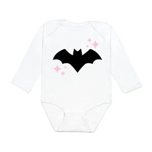 Bat with Glitter Stars L/S Bodysuit