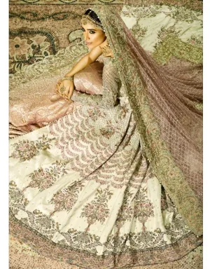 Beautiful Trail Lehnga for Wedding in White Color #N7064