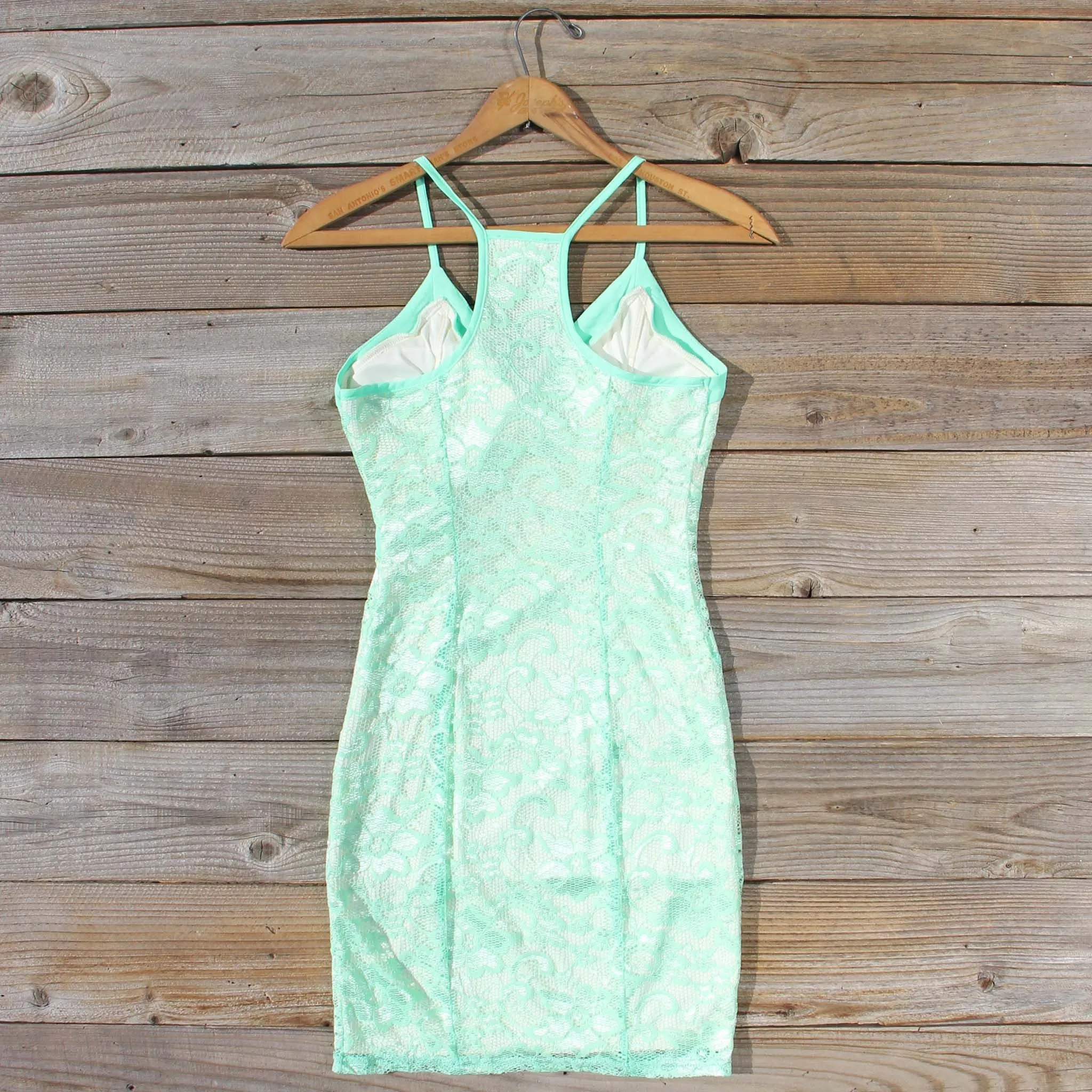 Beloved Lace Dress in Mint