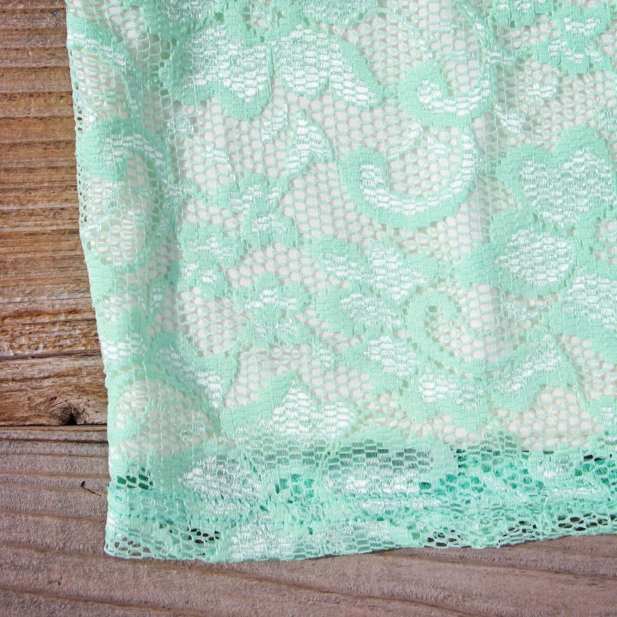 Beloved Lace Dress in Mint