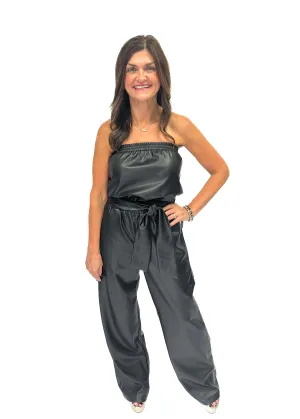 Bishop & Young Glam Slam Vegan Leather Jumpsuit