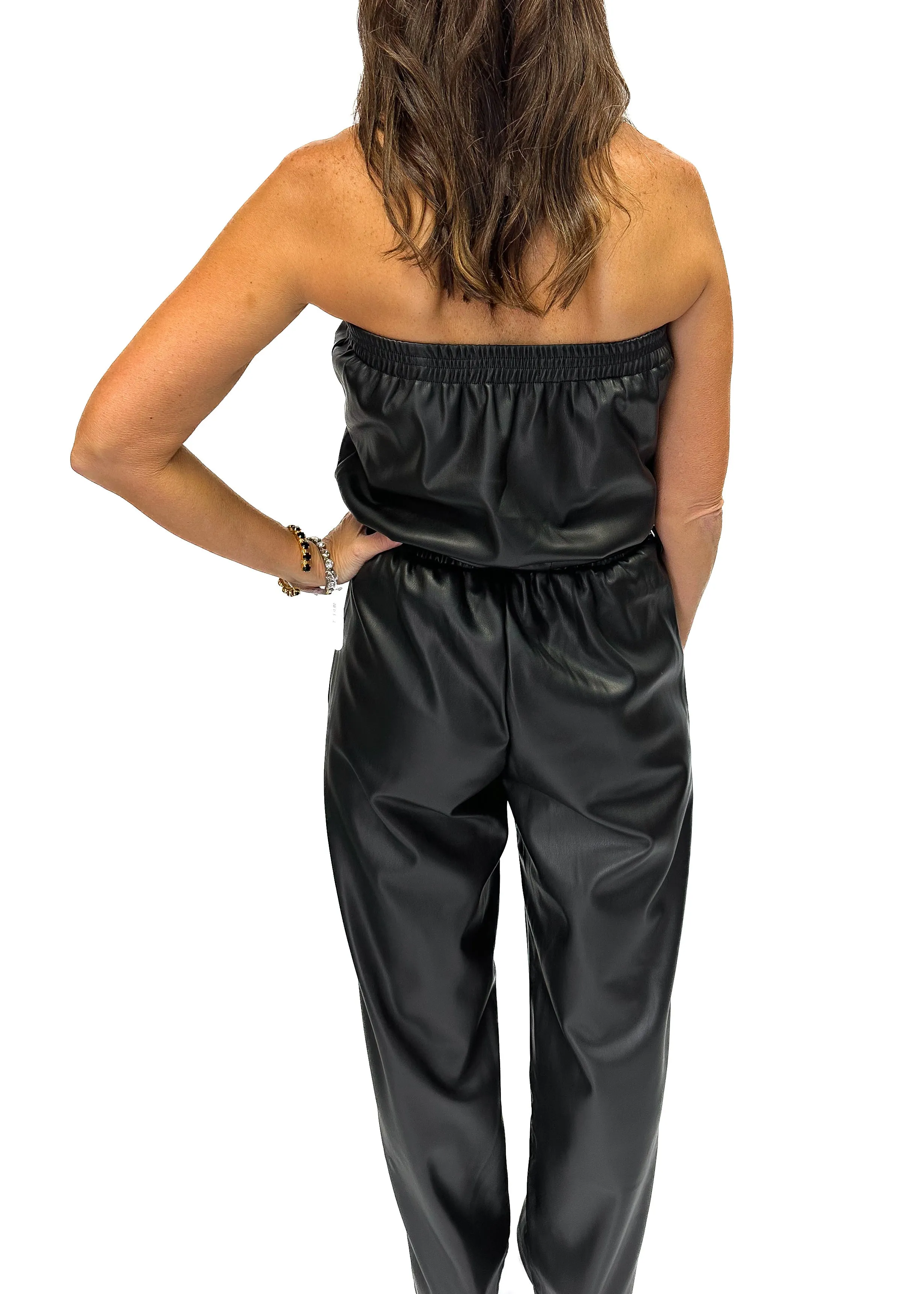 Bishop & Young Glam Slam Vegan Leather Jumpsuit