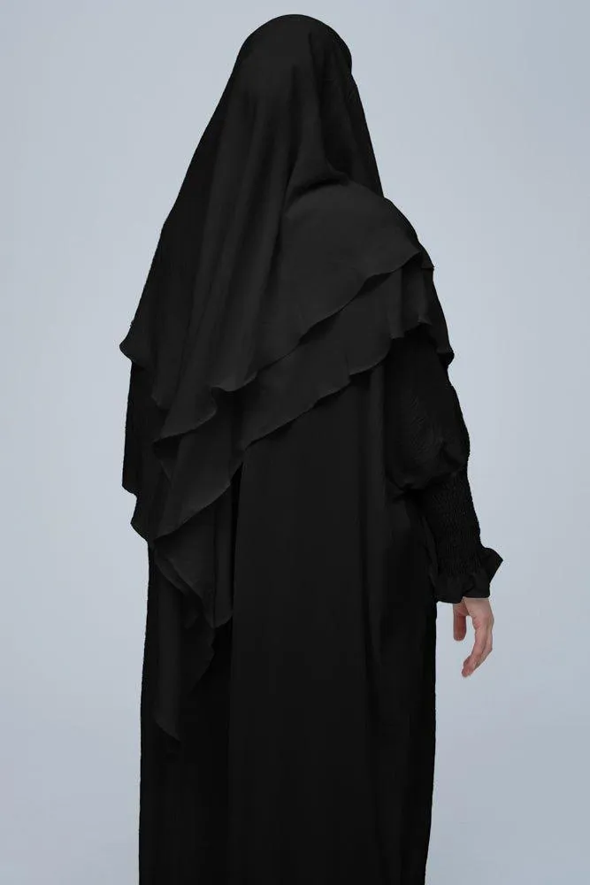 Black Pristine prayer gown for Omrah or prayer