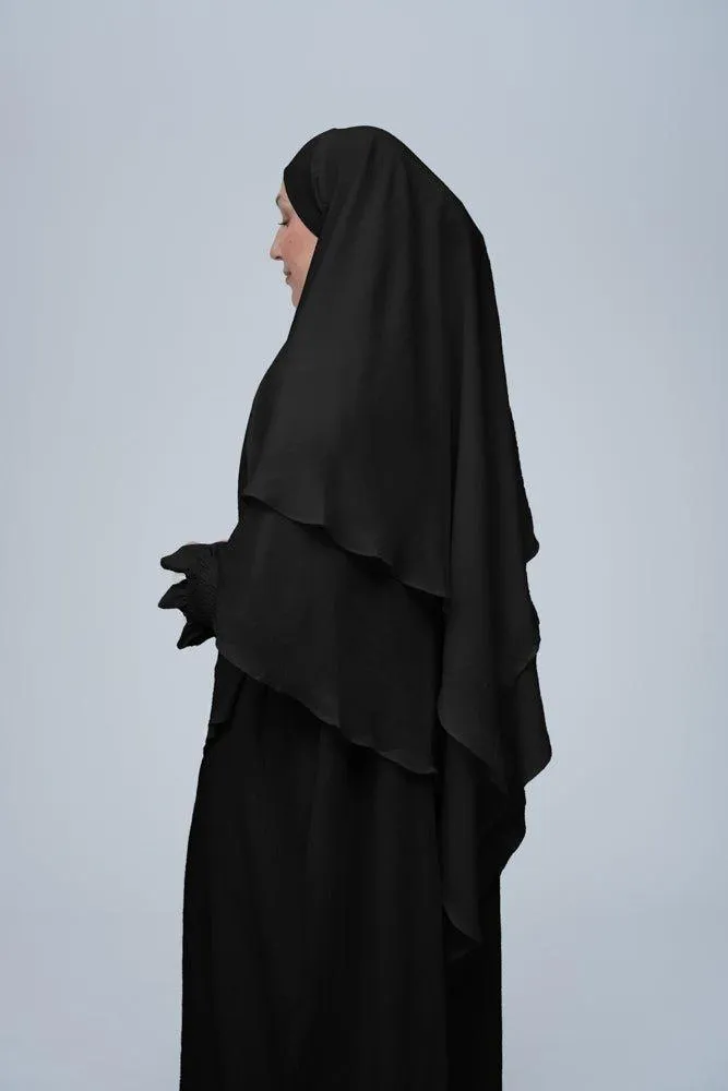 Black Pristine prayer gown for Omrah or prayer