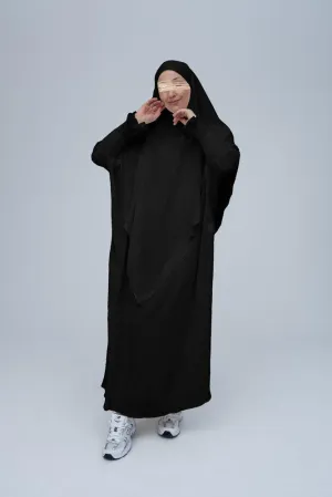 Black Pristine prayer gown for Omrah or prayer
