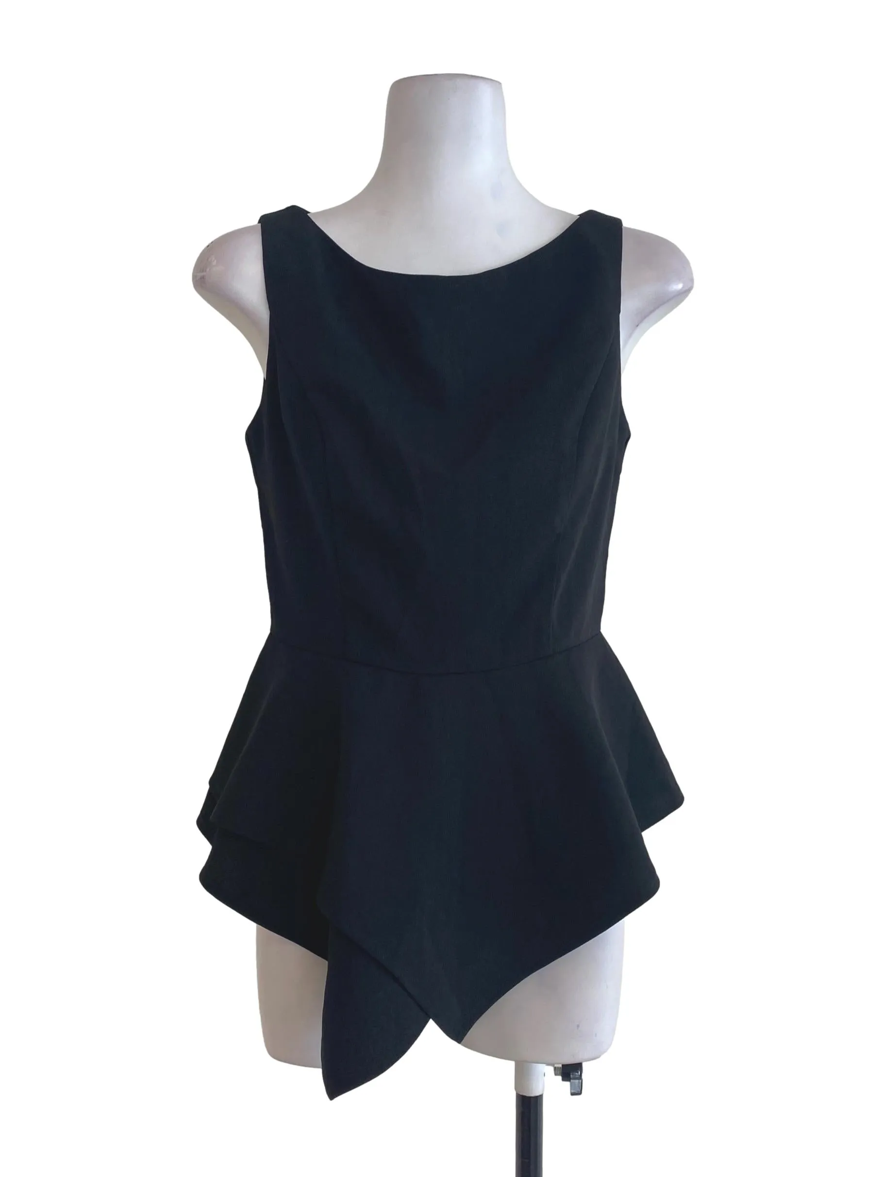 Black Ruffle Top