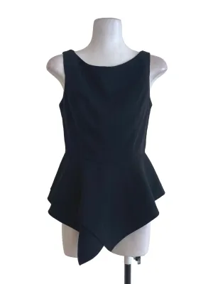 Black Ruffle Top